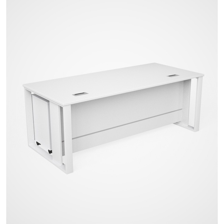 MTL-160-WT+PD with Pedestal Drawer